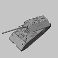 Detailed Military Tank Featuring Large Cannon Heavy Armor Turret And Tracks