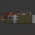 Homemade Explosive Weapon With Wooden Case Circuit Board Colored Wires And Indicator Light