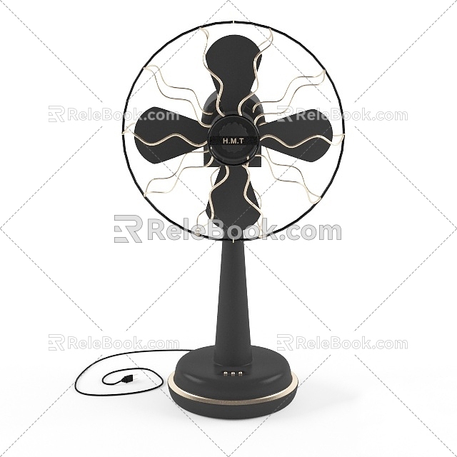 Light luxury electric fan electric fan 3d model