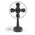 Light luxury electric fan electric fan 3d model