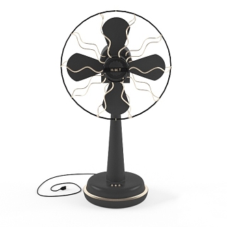 Light luxury electric fan electric fan 3d model