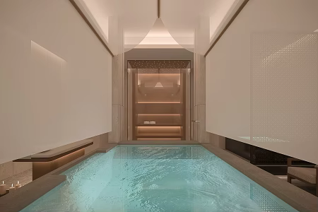 SPA public bathing area 3d model