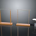 Children's Wooden Hangers and Small White Round Table for Kids Room Setup