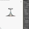 Modern Chandelier Design With Transparent Glass Shade Silver Base And White Bulb