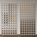 glass brick partition glass wall art glass partition glass screen transparent brick 3d model