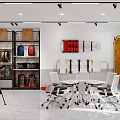 Equipment Storage Room With Shelves Tools And Safety Gear Setup