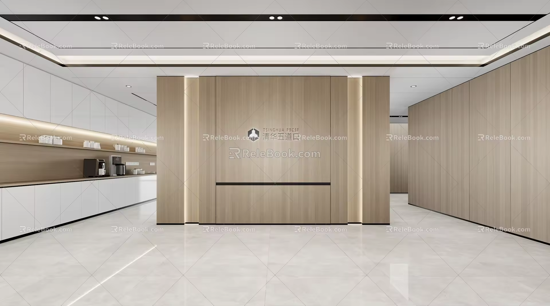 Front Desk Background 3d model