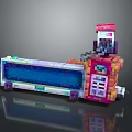 Colorful Geometric Decorative Ornament Set With Transparent Elements And Modern Design