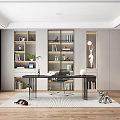 Modern study 3d model