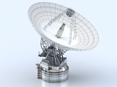 radar system radar station base station signal transmitter signal receiver antenna 3d model