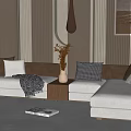Modern corner sofa multiplayer corner sofa 3d model