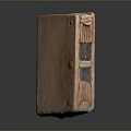 Rustic Wooden Storage Box With Decorative Metal Clasps And Natural Texture For Home Use