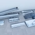 Different Types Of Road Facilities Including Ramps Steps And Railings Architectural Structures