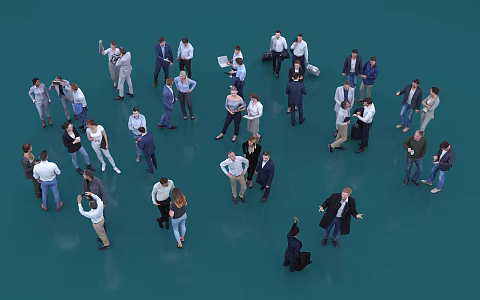 Office people formal clothes people drink coffee people wear suits people take photos people with IA eyes people business people office workers many people group conversation people 3d model