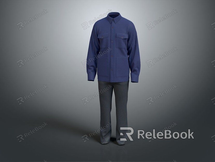 Modern Clothes Clothing suit Middle-aged Clothing Old People's Clothing Costume model