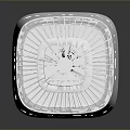 Modern White Home Air Purifier With Transparent Cover And Sleek Design