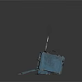 modern signal receiver dual frequency radio transceiver signal original signal 3d model