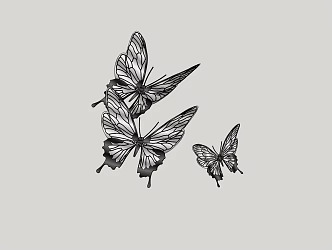 Modern Butterfly 3d model