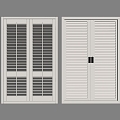 Modern shutter door panel cabinet door shutter 3d model