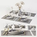 Modern Tableware 3d model
