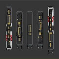 modern train light rail subway high-speed rail 3d model