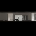 Long Modern Corridor Interior With White Walls Gray Floor And Natural Light