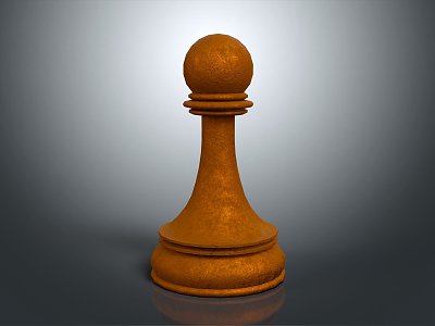 modern chess pieces 3d model