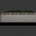 Casio Vintage Electronic Calculator With Green Screen And Gray Buttons Design