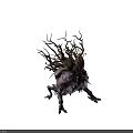Eerie Fantastical Monster Character With Tangled Twisted Roots And Grotesque Skin