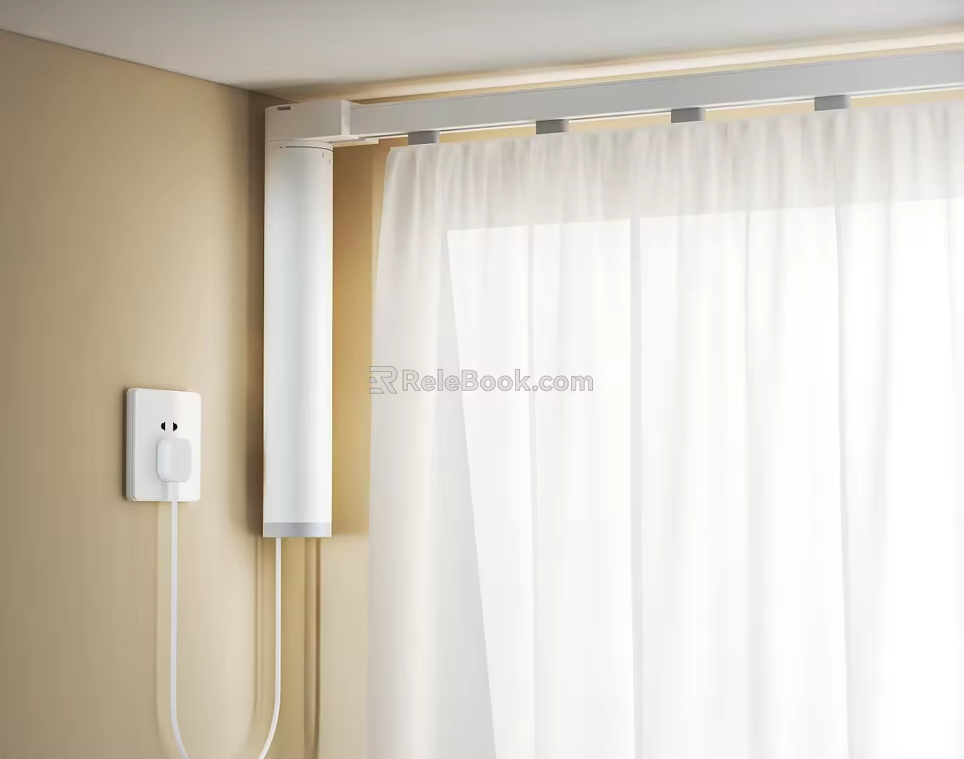 Smart Curtain Electric Curtain Mijia Smart Home Socket Curtain Window Screen Home Decoration Balcony Hidden Track Motor 3d model