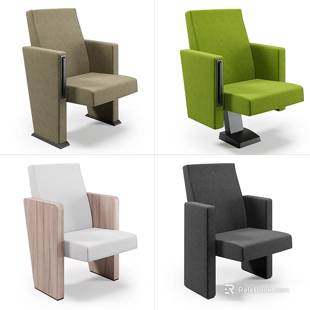 Modern Single Sofa Designs In Multiple Colors And Contemporary Styles For Living Space 3d model 