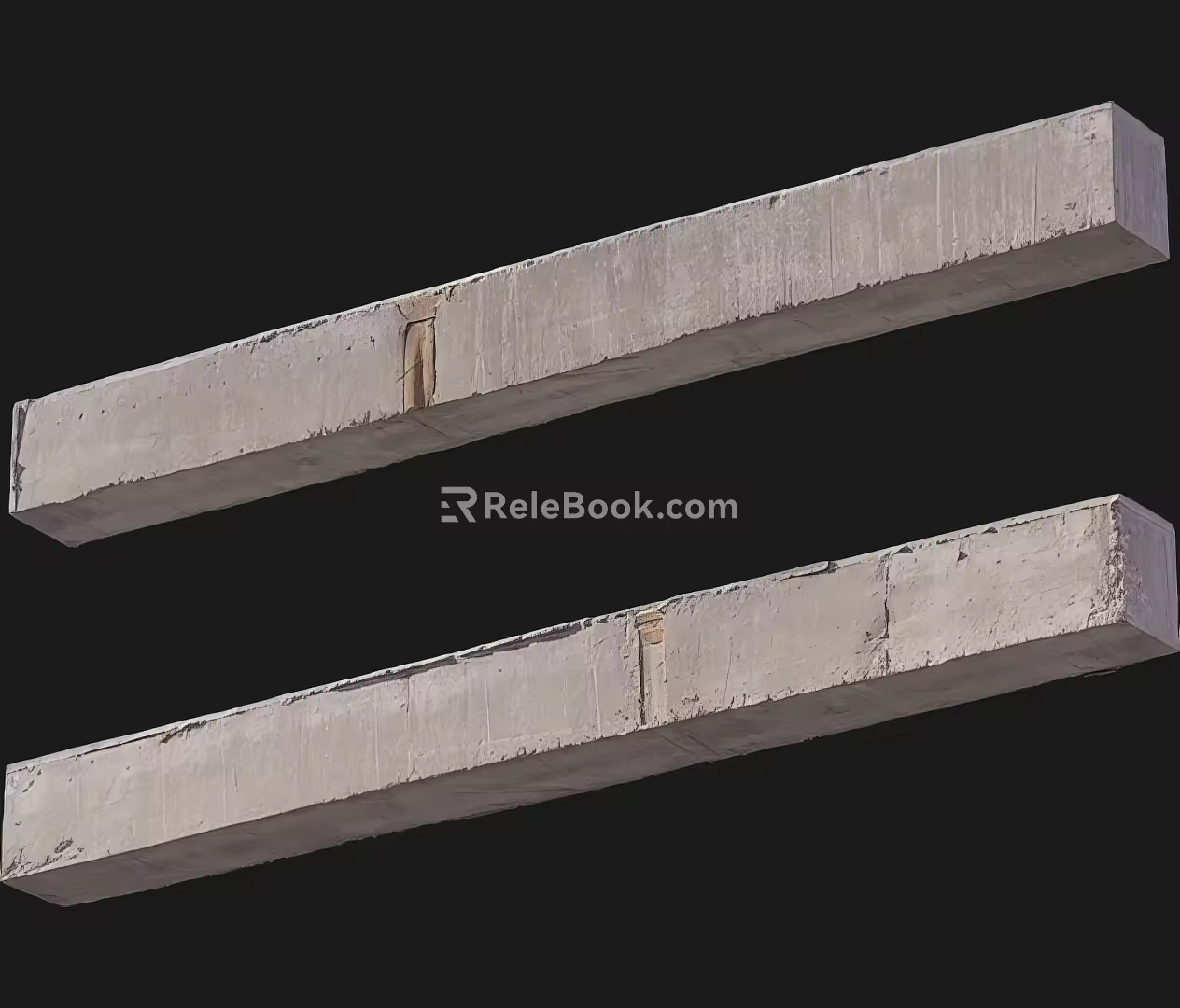 concrete beam construction beam cement column square cement column 3d model