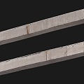 concrete beam construction beam cement column square cement column 3d model