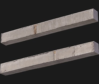 concrete beam construction beam cement column square cement column 3d model