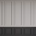 Modern Wall Paneling with Light and Dark Gray Sections Featuring Vertical Panels and Simple Lines 3d model