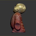 monk, small monk, monk, monk, monk, monk, Taoist priest, ancient male, ancient man, ancient figure 3d model