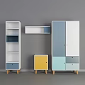 White Storage Cabinet Shelves With Open Shelving Wall Mounted Unit And Drawers