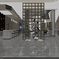 Modern Luxury Bright Sales Office Interior With Marble Floor And Spacious Comfortable Reception Lounge