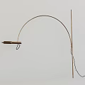 Modern Abstract Floor Lamp With Curved Metal Frame For Home Interior Lighting