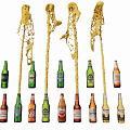Creative Gold Water Drop Shaped Hanging Pendant For Home Interior Decoration