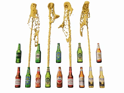 Creative Gold Water Drop Shaped Hanging Pendant For Home Interior Decoration 3d model