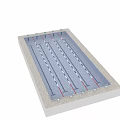 Swimming Pool Sports Equipment Featuring Lane Dividers and Training Markers
