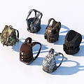 Bulletproof Vests Military Bags Military Supplies 3d model