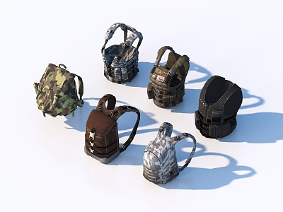 Bulletproof Vests Military Bags Military Supplies 3d model