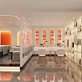 Stylish Beauty Salon Interior Design With Modern Chairs Mirrors Shelves And Warm Lighting