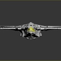 Modern fighter sci-fi fighter sci-fi fighter space fighter 3d model