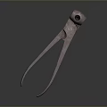 Pipe pliers vise bench vise wrench tool hardware tool processing tool furniture 3d model