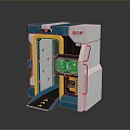 DOF Device Featuring Control Panel Screen Door And Interior Structure Design