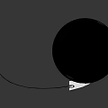 Detailed Black and White Film Reel with Film Strip Isolated on Dark Background 3D Rendering