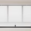 Modern White Venetian Blinds For Stylish Home Window Interior Design 3d model